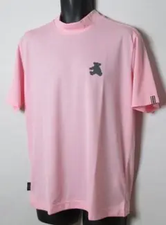 新品 ダックスゴルフ モックネック半袖シャツ/メンズ/1(M)/ピンク
