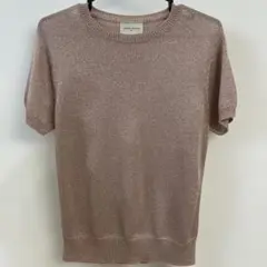 UNAITED ARROWS アローズ ピンクベージュ 半袖ニット