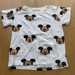 新品ミッキー総柄 半袖Tシャツ 130cm