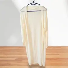 GU アイボリー 長袖カーディガン S