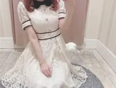 エブリン Evelyn パイピングレースビジューOP ワンピースのサムネイル