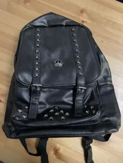 【お値下げ】スタッズ付き黒バックパック　リュック　地雷系　サブカル系