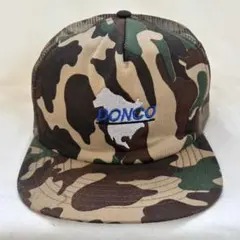 ビンテージ キャップ カモ柄 迷彩 カモフラ アメリカ製 USA製 帽子 古着