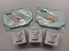 サンリオくじ ポチャッコ保冷バック2個 マグカップ3個