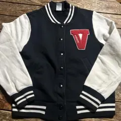 VISION ウィジオンスタジャンアウタージャケットブラック/ホワイトMサイズ