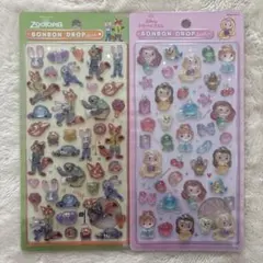 ボンボンドロップシール ズートピア プリンセス 2枚セット