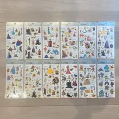 大人の図鑑シール　ディズニー　プリンセス　１２枚セット