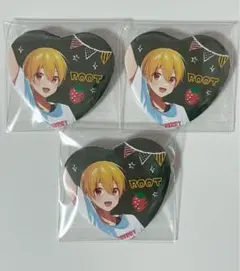 すとぷり るぅと ハート缶バッジ 苺文化祭