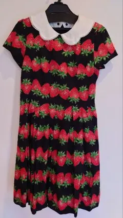 Jane Marple ストロベリーボーダー　ワンピース