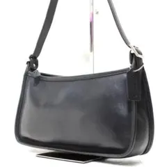 【美品希少】OLD COACH オールドコーチ ショルダーバッグ ブラックレザー