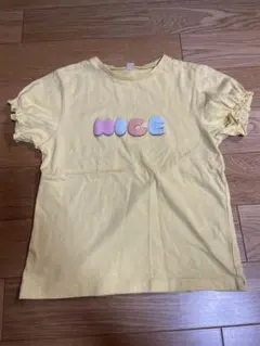 アプレレクール　140cm イエロー フリル Tシャツ
