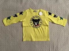 【新品タグ付】ミキハウス ダブルB 長袖 Tシャツ 80cm 黄色 日本製