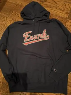 Frank ロゴ ネイビー　パーカー Lサイズ