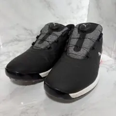 y090419 プーマ　スニーカー　ブラック　レッド　27cm