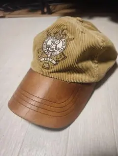 POLO RALPH LAUREN レザー コーデュロイ キャップ