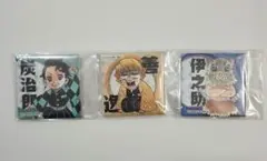 鬼滅の刃 スクエア缶バッジ 炭治郎 善逸 伊之助