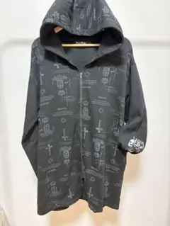 Sexpot Revenge パーカー ロング スカル 総柄 アウター