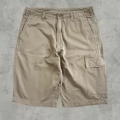 無印良品 カーゴ ハーフパンツ ショートパンサイドポケット ベージュ カジュアル
