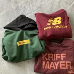 150cmトレーナー・3枚・チャンピオン・ニューバランス・クリフメイヤー