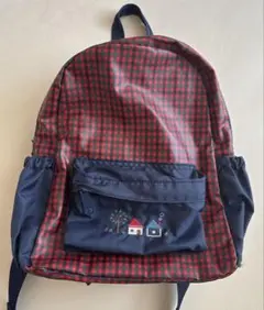 familiar　チェックキッズリュック