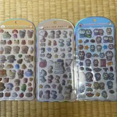 コットンパフィーシール　ドラえもん　スヌーピー　マニマル