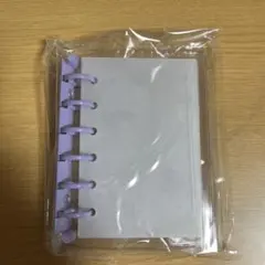 シール帳　パープル　紫　クリア　シールバインダー　A7 リフィル付き