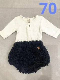 プティマイン　モコモコパンツロンパース　セットアップ