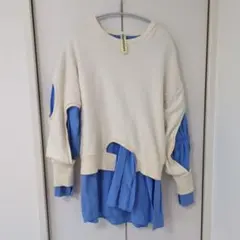 nagonstans レイヤード ドッキング スウェット プルオーバーのサムネイル