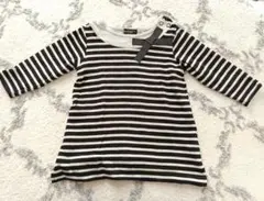 ベビー キッズ 女の子 90cm BeBe ボーダーワンピース