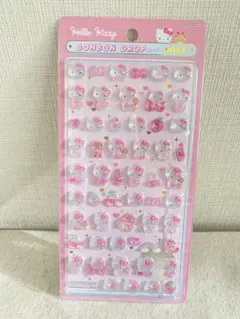 正規品　ボンボンドロップシール　ミニ サンリオ　ハローキティ　ピンク