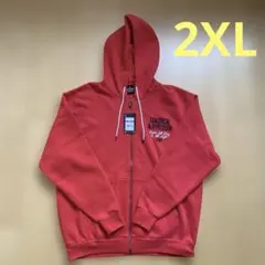UNDER ARMOUR フルジップパーカー 2XL レッド