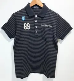 PEARLY GATES ボーダー柄 胸ポケット付 ポロシャツ 4