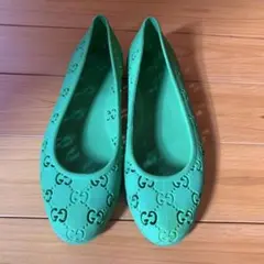 Gucci グリーン フラットシューズ 38のサムネイル