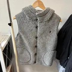 Gymphlex ボアベスト M グレー レディース フリース ジムフレックス