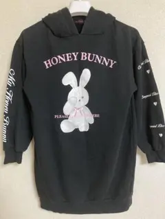 lovetoxic HONEY BUNNY パーカー S ブラック