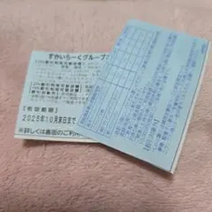 すかいらーくグループ 優待券 2025年10月末まで　２枚セット