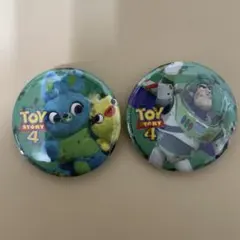 トイ・ストーリー 4 缶バッジ 2個セット