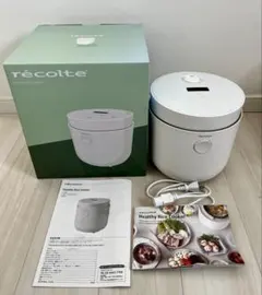 さな様専用★récolte 炊飯器★ヘルシーライスクッカー★箱、取説付きのサムネイル