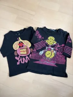 ヒスミニ　黒ロンT 2枚セット