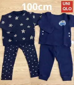 UNIQLO 星柄とパウパトロール パジャマ2セット 100cm 男女共用