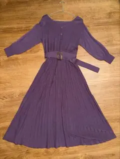 one after another NICE CLAUP プリーツニットワンピ