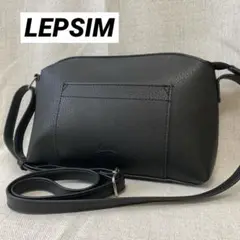 LEPSIM レプシィム　ショルダーバック　斜めがけバック　ブラック　シンプル