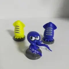 スプラトゥーン3　チョコエッグ　タコブルー　イカバンカーイエロー　ブルー