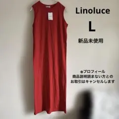 新品未使用 赤 ロングワンピース Lのサムネイル
