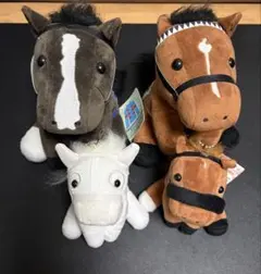 ソウルラッシュ　アイドルホース　ぬいぐるみ　Mサイズ　デムーロ騎手サイン付き 競馬 ソウルラッシュ ぬいぐるみ Sサイズ