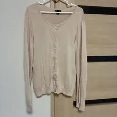 H&M BASIC カーディガン ベージュ Lサイズ