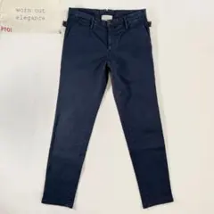 美品 PT01 トラウザーズ ネイビー worn out　elegance 30