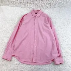 極美品　ラルフローレン　シャツ　ボタンダウン　ポニー　ピンク　オックスフォード