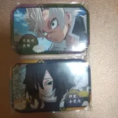 鬼滅の刃　缶バッジ　伊黒　不死川