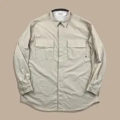 00s Y2K NAUTICA ノーティカ ナイロンシャツ ベージュ テックのサムネイル
